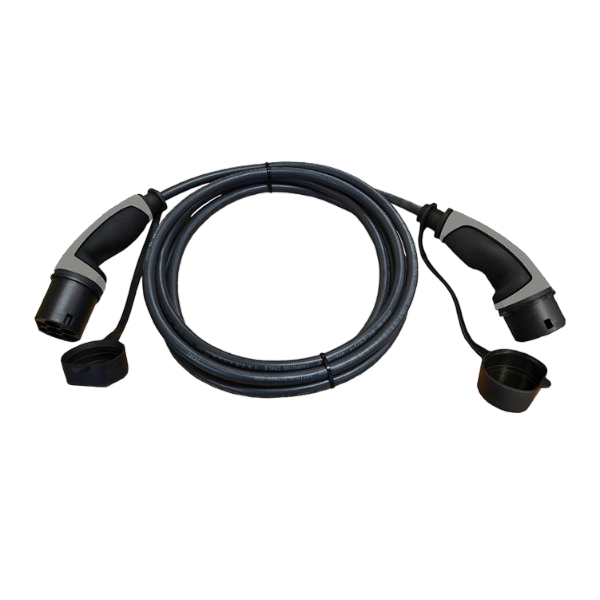 Premium polnilni kabel, T2-T2 3x16A 6m – Črn